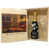 Zeus Party Elegante Cofanetto in legno, Personalizzabile sia con foto che con testo, contenente 1 bottiglia di Champagne o Spumante + 2 Flûte, Ottima ed Esclusiva idea regalo (Belle Epoque 2013 Perrier Jouët)