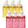 Mogu Mogu Succo di fragola e ananas al 25% con NATA De Coco | Energy Booster Drink | pieno di fibre di frutta | senza aggiunta di conservanti e colori - (6 pezzi, 320 ml)