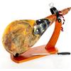 LalolaGourmet - Set di spalla di prosciutto serrano Gran Reserva (5,5/6 kg) + porta prosciutto Gondola + coltello per prosciutto - Spalla di prosciutto serrano - Zampa anteriore - 100% naturale