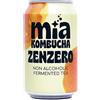 Mia Kombucha allo Zenzero - Tè Fermentato Naturale con Succo di zenzero Italiano - Note Agrumate e Speziate - Ricca di Probiotici e Antiossidanti - Bevanda Analcolica 330ml (1 Lattina)
