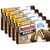 CAIYA 5X Ferrero - Hanuta Riegel 172,5 g - Wafer al Cacao Ripieno di Crema al Latte e alle Nocciole