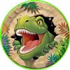 Tortaprint Cialda per torta DINOSAURI T-REX decorazione in ostia personalizzabile rotonda IMG 1