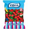 Vidal Dolcetti Fragole Selvatiche, Caramello di Gomma con Gusto e Forma di Fragola, Colori Verde e Rosso. Borsa 1,5 Kg