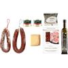 LA NEVERA ESPAÑOLA Lot Gourmet La Nevera Española Spalla di Cebo, Paté d'Anatra, Olio di Oropuro, Formaggio La Mimbre, Longaniza Iberica e Picos - Cesto di Natale