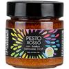 CUVEA Pesto Rosso Cuvea con Basilico Genovese DOP - 180 g - 100% Made in Liguria, Prodotto artigianale senza conservanti aggiunti né coloranti