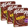 CAIYA 3X Krave Choco Brownie Flavour Cereali al Cioccolato al Latte e Cacao Gusto Brownie 375g