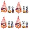 Generico 4 Retine di Cioccolatini Assortiti Tema Halloween -La Suissa- 80Grammi di FInissimo CIoccolato al Latte, Ideale per le tue feste di Halloween e per Dolcetto o Scherzetto