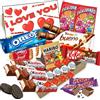 WikiMark Scatola regalo San Valentino I Love You con 20 Cioccolatini Kinder Buono, Biscotti Oreo, Kinder Schoko Bons, Orsetti, Kit Kat, Bones, Biscoff Biscoff e molto altro. Include biglietto I Love You
