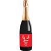 Bottle-Up Bottiglia di Prosecco Personalizzato DOC Spumante Extra Dry - Idea regalo esclusiva e originale per Natale (0,75L, Renna Rossa)