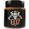 ITALIA SPEZIE Rub per Manzo - Beef Dry Rub N°23, Barattolo 200g, Mix di spezie per Barbecue ideale per Bistecche, Beef Ribs, Brisket, Hamburger, Italia Spezie BBQ PROS