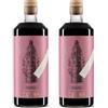 CUTINA LIQUORI Ratafià Cutina - Liquore Artigianale di Amarene 1Lt | Dolce, Fruttato e Naturale | Ricetta Abruzzese Tradizionale | Made in Italy | 19% Vol (BOX 2 BOTTIGLIE)