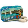 Amarelli Sassolini 40g - Liquirizia Confettata all'Anice, Lattina da Collezione, Dolci Artigianali Italiani