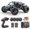Womaqu Macchina Telecomandata Professionale 1:14 per Adulti e Bambini, RC Car Off-Road Wüsten Truck 4X4 40 km/h con 2 Batterie da 1300mAh e 2 Set di Pneumatici, Macchina Radiocomandata Fuoristrada