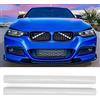 Camrusic Inserti per Griglia Compatibili con BMW Griglia Strisce di Ricambio per Accessori Serie F20 F22 F30 G30 G11 1 2 3 4 5 6 7 (Confezione da 2)(Bianco)