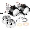 Nilight® 6,3 cm Mini HID Bixenon proiettore Lente per Lampadina H1 Auto Regalo: Cromo Shround