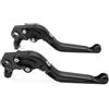 YUCHUJCGSS Per DUCATI Per Scrambler 800 803 Scrambler 1100 2018-2023 Moto Pieghevole Frizione Leva Del Freno Maniglia A Leva Accessori Regolabile Allungabile Palancas Embrague Freno(Black)
