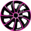 NRM Copricerchi STIG EXTRA nero/rosa, set da 4 pezzi