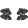 Green Valley 1251631 Tappi per Barre, Plastica, Nero