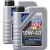 LIQUI MOLY-SET 2 X Liqui Moly 1091 MoS2 leggero di Corsa 10 W 40 Olio motore 1l
