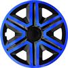 NRM Set di 4 copricerchi Action nero/blu 14 pollici