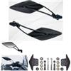 FAR COPPIA SPECCHIETTI PER YAMAHA T-MAX 530 + KIT DI MONTAGGIO SPECIFICO DA MANUBRIO RETROVISORE VIPER 8 FAR NERO