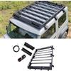 FYOBOT Portapacchi per Auto per Suzuki Jimny JB64 JB74 2022-2023, Portapacchi per Portabagagli, Cestino per Scatole per Binari Trasversali per Auto in Lega di Alluminio,White LED