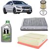 Generico Kit tagliando + 6L olio Mobil 5W30 per CLA coupé C117 benzina CLA180 CLA200 CLA 220 CLA250