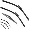Lxtltsy Set-Tergicristalli-Parabrezza per Renault Captur Kaptur 2013-2016,Automotive Gomma Tergicristallo Ricambio,Per la pulizia dei vetri