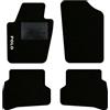 QUEMAR Tappetini Auto compatibili con Polo V 2009-2017 (6R - 6C) / Kit Tappeti Moquette e Gomma su Misura (Set 2 Anteriori + 2 Posteriori) / Ricami e Colori Personalizzati (1 Ricamo, Bordo Nero)