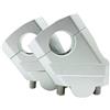 SUEVAS Moto Manubrio Riser Per BMW Per R 1200GS Per ADV Per R1200 GS 2004-2012 2008 2009 2010 2011 Manubrio Riser Bar Mount Maniglia Morsetto Rialzi Manubrio(28mm Silver)