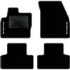 QUEMAR Tappetini Auto compatibili con Range Rover Evoque I 2011-2019/ Kit Tappeti Moquette e Gomma su Misura (Set 2 Anteriori +2 Posteriori)/ Ricami e Colori Personalizzati (Bordo Antracite, 2 Ricami)