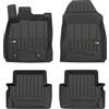 IMJ-Global Tappetini Auto Gomma ProLine 3D su Misura Compatibili con Ford Fiesta VI 2008-2017 distanza tra bottoni sul lato del conducente 25,5 cm, Set Completo di Tappeti Auto TPE