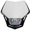 R-tech Mascherina PORTAFARO Universale V-Face Full LED Bianco-Nero