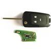 Cloudpower Guscio chiave telecomando per Chevrolet Cruze per Malibu Aveo Sail 433 MHz 3 pulsanti con batteria chip circuito stampato e lama interna (3BT 433MHZ)