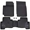 J&J AUTOMOTIVE Tappetini Auto in Gomma su Misura per Suzuki Grand Vitara 2 2005-2015, Set da 4 Pezzi, 3D - con Bordo Alto, Antiscivolo, Inodore, Colore Nero, TPE