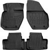 J&J AUTOMOTIVE SCOUTT Tappetini Auto in Gomma Su Misura per Volvo XC60 2008-2017, Set da 5 Pezzi, Tappeti 3D Design con Bordo Alto, Inodore, Qualità Premium