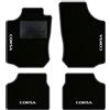 QUEMAR Tappetini Auto per Opel Corsa C, Bordo Antracite, 4 Ricami | 2000-2006 / Kit Tappeti Moquette e Gomma su Misura / Set 2 Anteriori + 2 Posteriori / Ricami e Colori Personalizzati