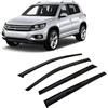 CarJoy Deflettori d'aria per finestrini laterali, compatibili con VW Tiguan 2016-2024, parapioggia, deflettori adesivi, 4 pezzi