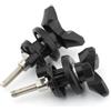 IDENUONA Vite di regolazione per blocco parabrezza per BMW R1200GS ADV 2004-2017 nero