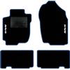 QUEMAR Tappetini Auto compatibili con Rav4 IV XA40 2013-2018 anche Hybrid/Kit Tappeti Moquette e Gomma su Misura (Set 2 Anter. + 2 Post.) / Ricami e Colori Personalizzati (Bordo Blu, 2 Ricami)