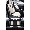 NOBQUA Coprisedili Auto Universali per 5 Posti in Vera Pelle-Compatibili con BMW Serie 1/2/3/4/5/6/7/8 - Impermeabili, Antiscivolo-Set Completo per SUV e Berlina