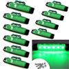 VIGORFLYRUN PARTS LTD 10x 3.8 6 LED Luce Laterale da Camion Indicatore LED Lampada di Posizione, per 12V Rimorchio Camion Furgone Rimorchi Auto Trattore Camper SUV - Verde