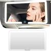 Generic Specchio parasole a LED per auto, con controllo touch ricaricabile, 3 modalità di illuminazione, lunga durata 180 giorni, universale, per auto/camion/SUV, specchio cosmetico HD (bianco)