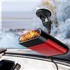 Riloer - Termoventilatore per auto 12 V 150 W con ventola sbrinatrice, con ventosa, 2 in 1, portatile, con accendisigari, rotazione a 360° (senza base)