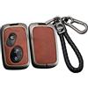 ontto Portachiavi in lega per auto Lexus IS250 IS300C RX270 CT200H GX400 GX460 ES240 ES350 LS460 GS300 450h 460h Smart Leather Key case Shell portachiavi portachiavi accessori nero-marrone