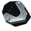 BBIGTIFWX Piastra di Estensione Cavalletto Laterale Per Honda NC750X NC 750X NC750 X 2014-2024 2025 per Moto(2014-2020 Grey)