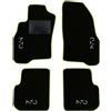 QUEMAR Tappetini Auto compatibili con Alfa Romeo Mito dal 2008 / Kit Tappeti in Moquette e Gomma su Misura (Set 2 Anteriori + 2 Posteriori) / Ricami e Colori Personalizzati (Bordo V.Acido, 4 Ricami)