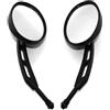 TuxeN Moto Specchietto Per Keeway Per Cruiser 250 Per Dorado 250 Per Blackster 250 Per Superlight Per Colt 250 Set Specchietti Retrovisori Per Moto Moto Specchio Laterale (Colore : Nero)