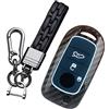 ontto Custodia pieghevole per chiave auto, adatta per Fiat Tipo 2016 2018 2020 500X Tipo 2 Toro Nuovo Freedom Doblo Argo Grazie Custodia per chiavi in ABS, 3 tasti, accessori nero