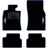 QUEMAR Tappetini Auto per MINI Clubman I R55, Bordo Blu, 2 Ricami